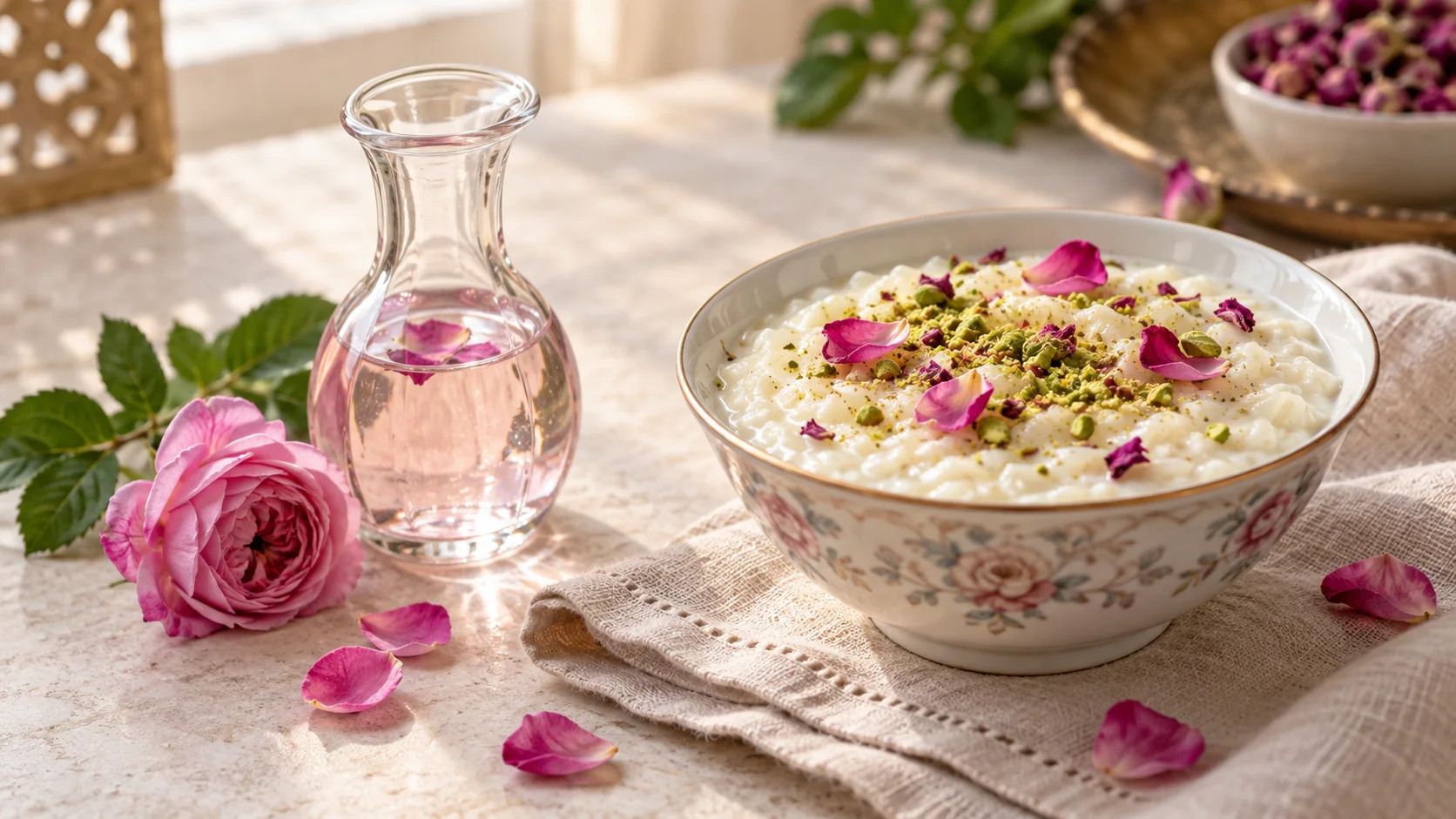 گلاب در آشپزی؛ چطور عطر دسر و نوشیدنی را متعادل کنیم؟