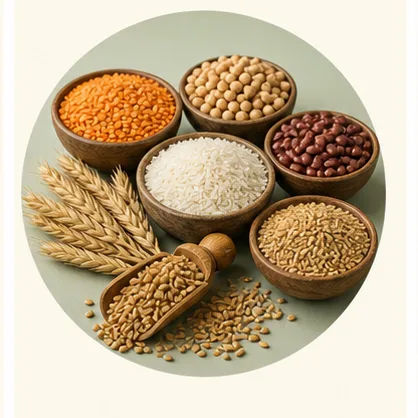 حبوبات، غلات و مواد غذایی