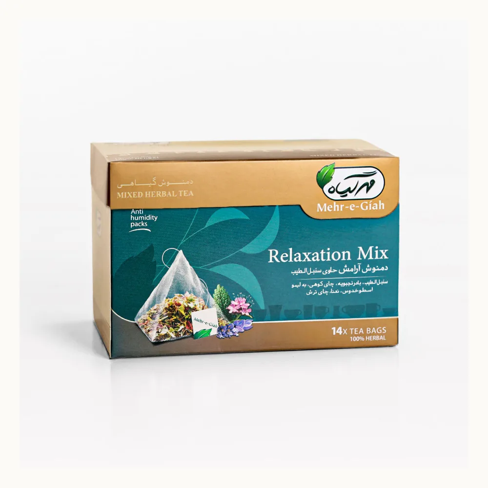 دمنوش Relaxation Mix آرامش سنبل‌الطیب مهرگیاه ۱۴ تی‌بگ