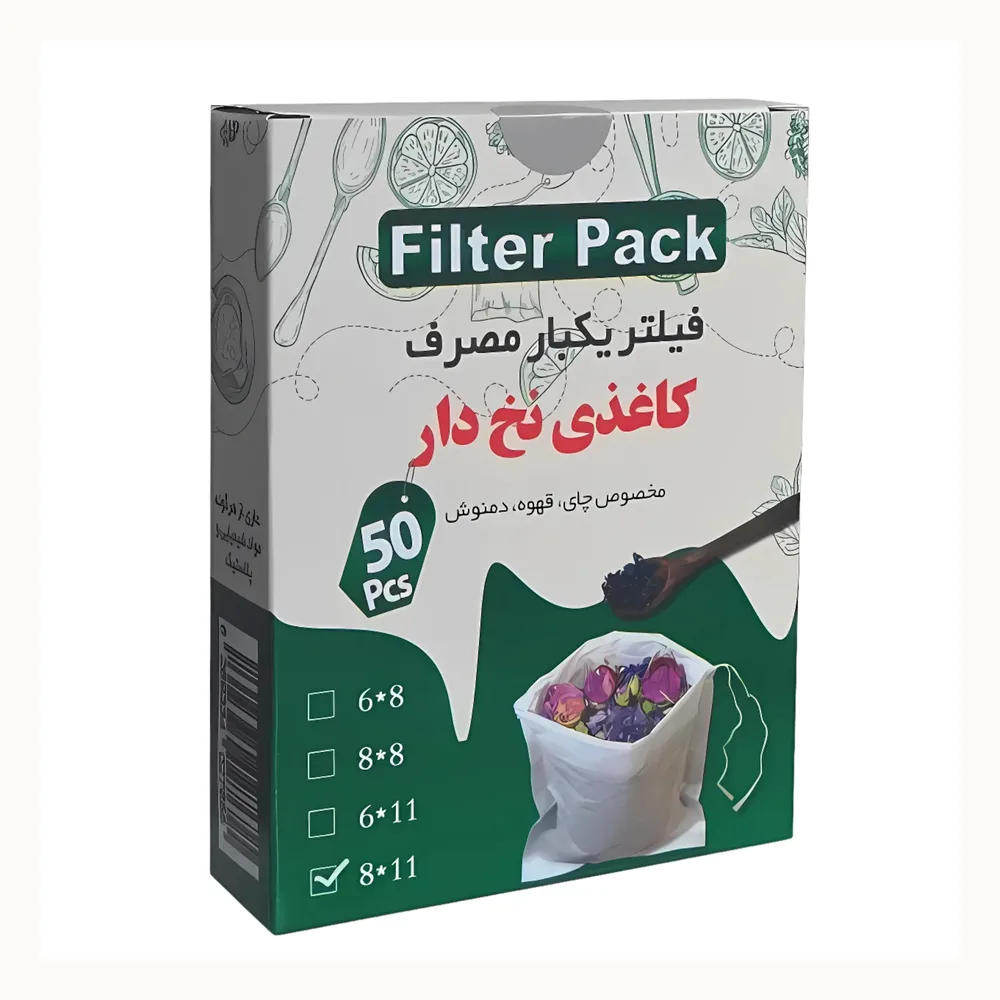 فیلتر نخ دار چای و دمنوش 50 عدد | عطاری صفا