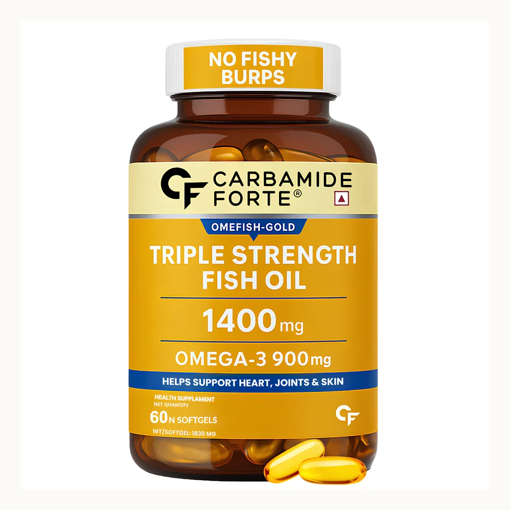 کپسول سافت ژل امگا 3 تریپل کاربامید فورته (Carbamide Forte) 1400 میلی گرم 60 عددی | عطاری صفا